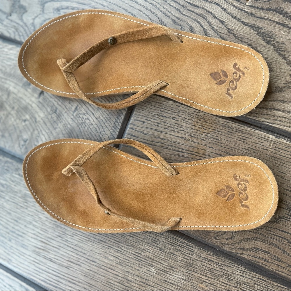 Reef Women's Tan Sandals 8 vguc